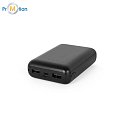 97198 LEAKEY 10. Power banka 10 000 mAh zo recyklovaného ABS (100 % rABS) Black