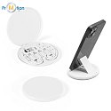 promotional super fast charging cable and adapter, white, logo print 2