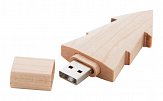 usb klíč dřevěný tvar Stromeček s logem