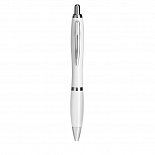 antibacterial pen with silver with logo print