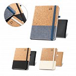 Quental A5 daily cork diary with logo print