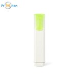 FLETCHER. Zvýrazňovač z PP s lesklým povrchem žlutý, potisk loga