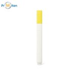 Zvýrazňovač z PP s matným povrchem žlutý, potisk loga