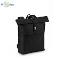 ATENAS. promotional laptop backpack black, logo print