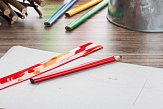 carpenter's pencil red, logo print