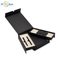 PALOMA gift set, black with NFC wallet, notebook, pen, logo print