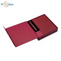 SOLENE gift set of notebook and pen, burgundy, logo print 2