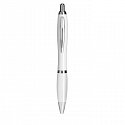 antibacterial pen with silver with logo print