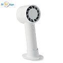 Malý prenosný ventilátor 2000 mAh so stojanom na mobil a nabíjačkou, potlač loga