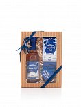 christmas gift set honey, mead and tea, blue