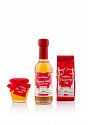 christmas gift set honey, mead and tea, red