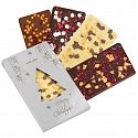 chocolate with pieces of dried fruit and nuts