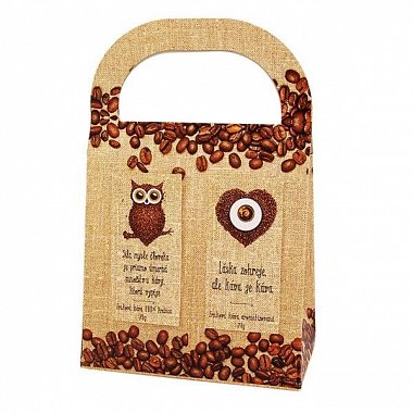 gift bag with coffee