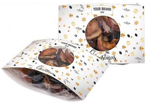Christmas dried fruit with print logo