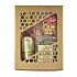 Gift set with honey, mead and tea with logo print