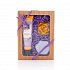 honey cosmetics hand cream, soap and candle, label with logo,