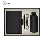 GRACE gift set, black (thermos, pen, pendant, laser logo)