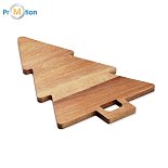 Acacia serving board, Christmas tree with laser logo