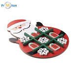Christmas wooden tic-tac-toe with logo printing