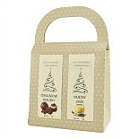 winter Christmas coffee pralines and eggnog with logo print