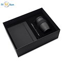 DALLAS gift set, black thermo cup, pen, notebook, logo print 2