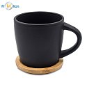 ASTON gift set, black, cup and notebook with logo print 4