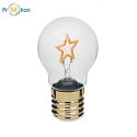 LED dekorativní žárovka s potiskem loga