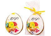 Easter gingerbread egg with logo printing