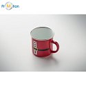 Smaltovaný hrnek vánoční Santa Claus 300ml s tiskem loga 3