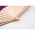 Rainbow wooden fan, logo print