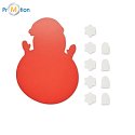 Christmas wooden tic-tac-toe with logo printing 2