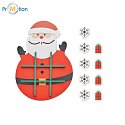 Christmas wooden tic-tac-toe with logo printing 5