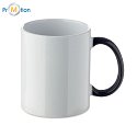 Christmas ceramic mug 300ml black, logo print 2