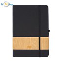 ASTON gift set, black, cup and notebook with logo print 2