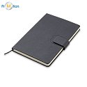 DAVOS gift set with 2 in 1 USB cable, notebook, pen, black with logo print 2