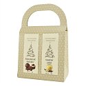 winter Christmas coffee pralines and eggnog with logo print