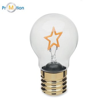 LED dekorativní žárovka s potiskem loga