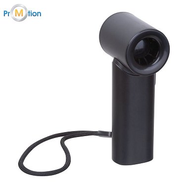 Handheld fan with 5 speed levels black 1, logo print