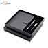 DAVOS gift set with 2 in 1 USB cable, notebook, pen, black with logo print
