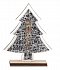 dřevěný vánoční stromek s LED světlem, potisk loga
