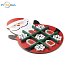 Christmas wooden tic-tac-toe with logo printing