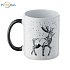 Christmas ceramic mug 300ml black, logo print