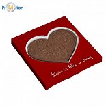 0314 Čokoládové srdce v krabičke s logom