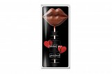 chocolate lollipop lips with print logo