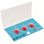 chocolate heart in envelope with logo printing