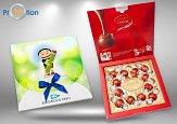 28.04 reklamné pralinky LINDT vlastná potlač