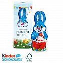 kinder chocolate hare with logo print