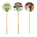 Round advertising lollipop with custom printing