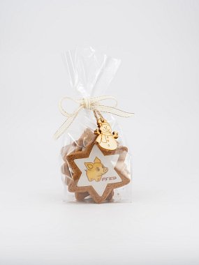 Hviezda biscuits/gingerbreads with logo print