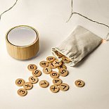 counting game for kids made of wood, logo printing